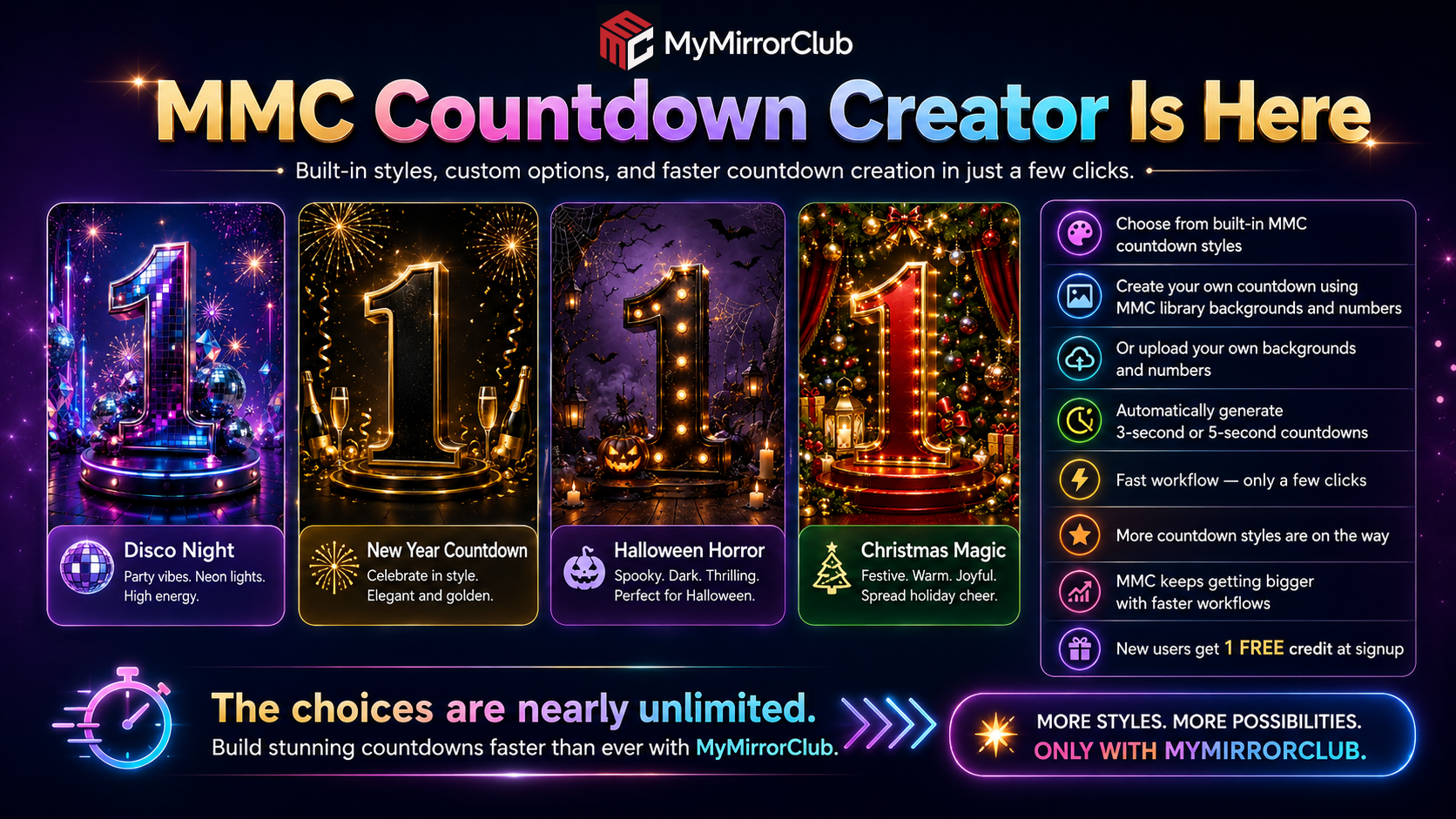 Create Photo Booth Countdowns in a Few Clicks with MyMirrorClub Countdown Creator