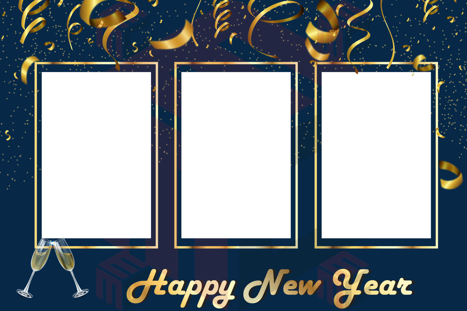 New Year’s Eve photo booth print layout from MyMirrorClub