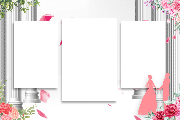 Wedding landscape photo booth template from the MyMirrorClub library