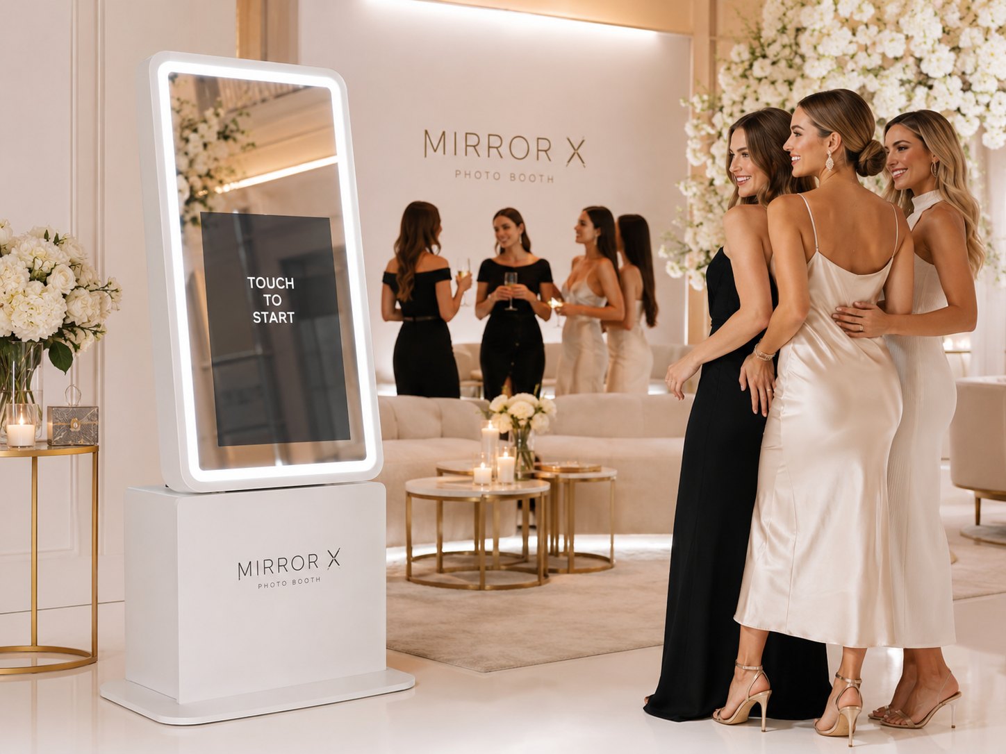 White Glam Booth example